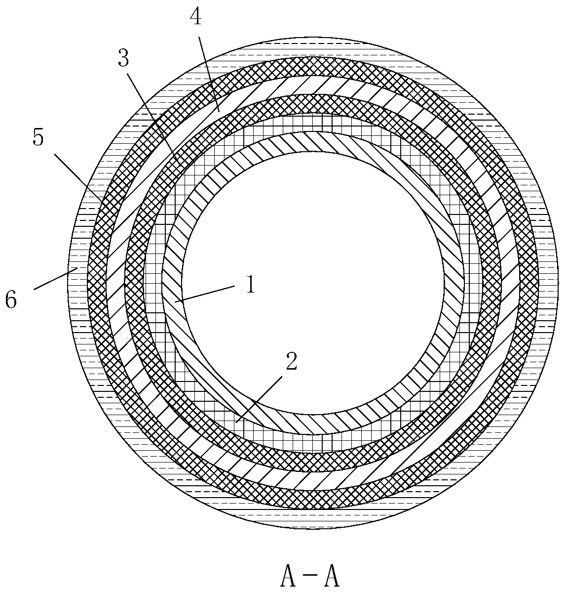 Novel thermal insulation and heat preservation hose and production method thereof