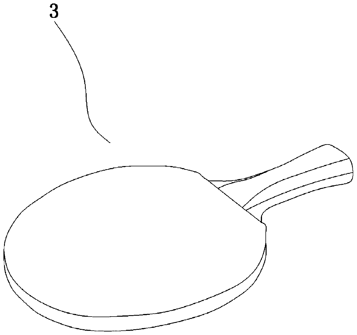 A method for preparing table tennis racket by adopting hsm molding process