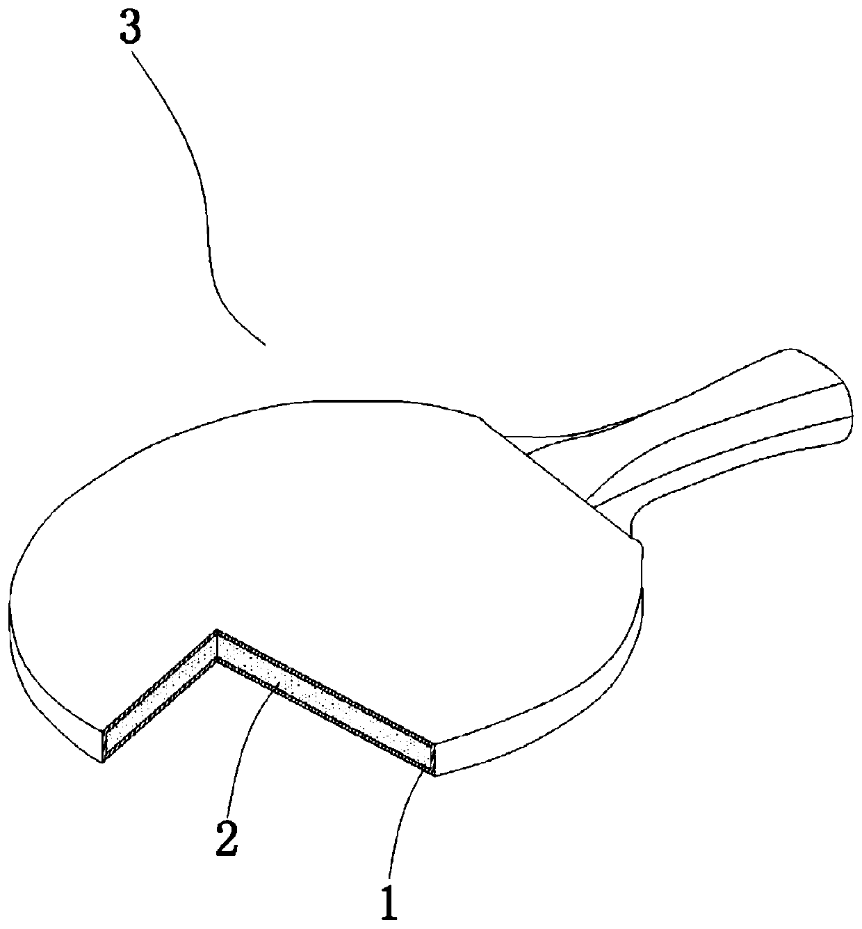 A method for preparing table tennis racket by adopting hsm molding process