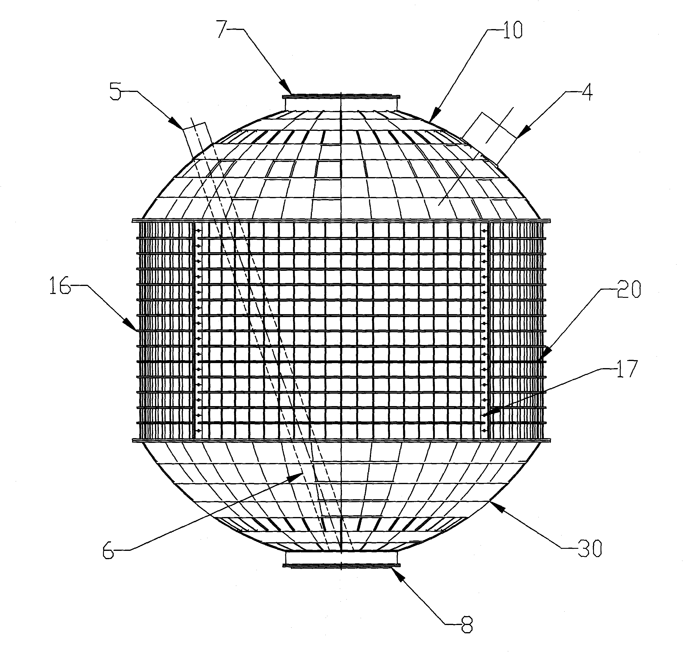 Cylindrical plastic methane generator