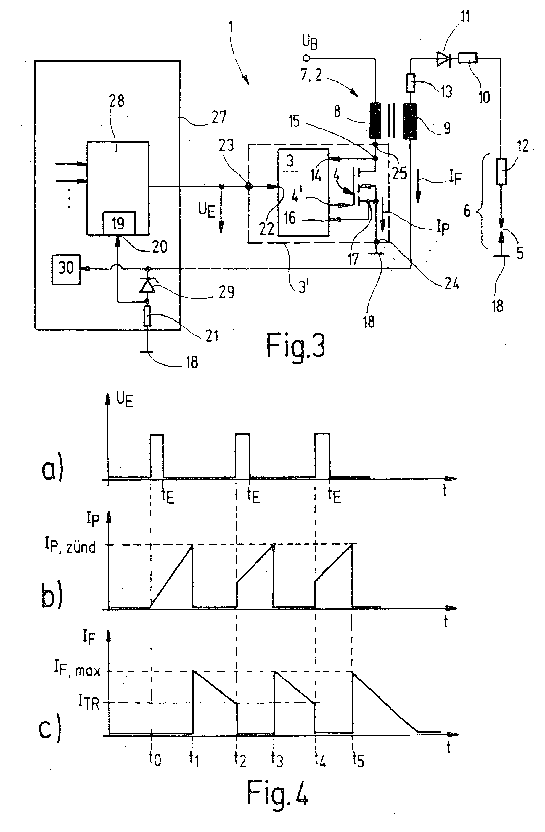 Method for producing a sequence of high-voltage ignition sparks and high-voltage ignition device