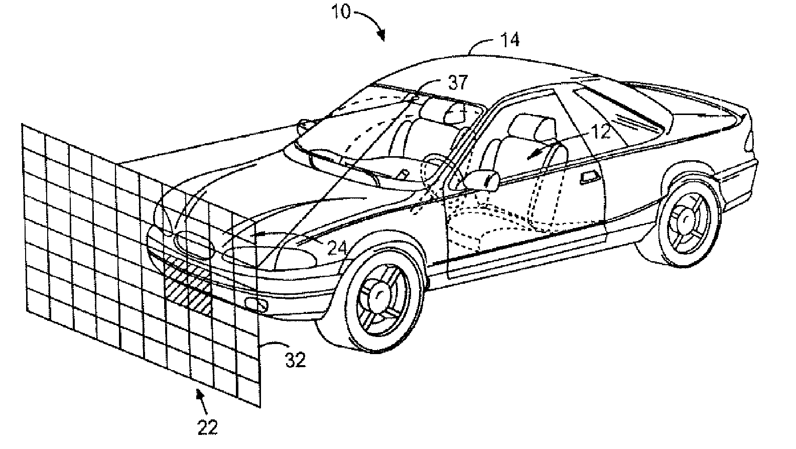 Anti-blinding system for a vehicle