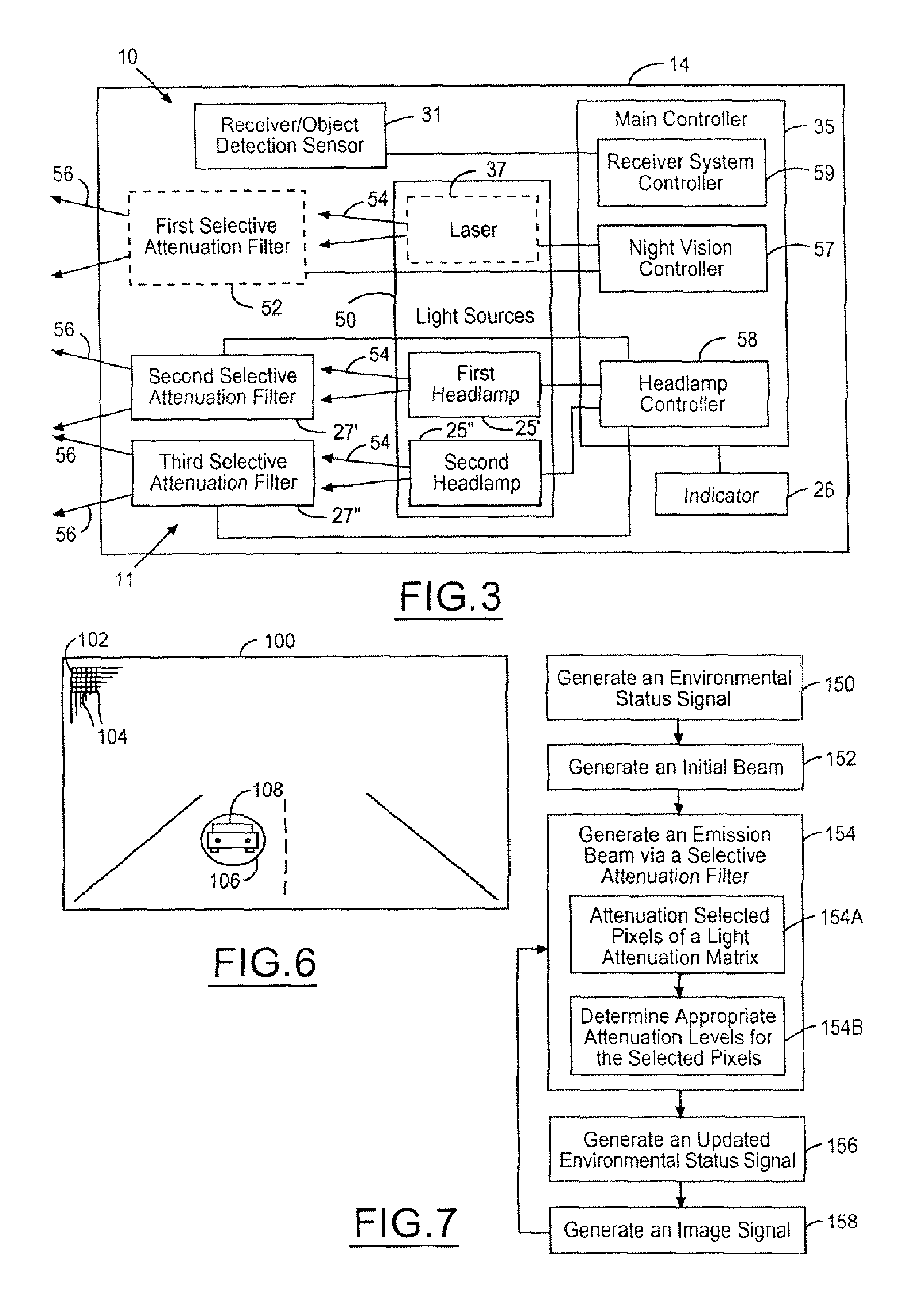 Anti-blinding system for a vehicle