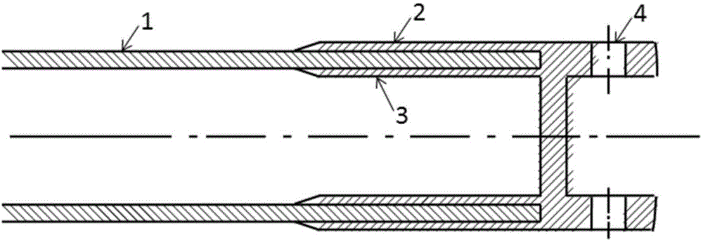 Manufacture method of fiber composite material automobile transmission shaft