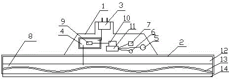 Microwave radar sensing ceiling lamp