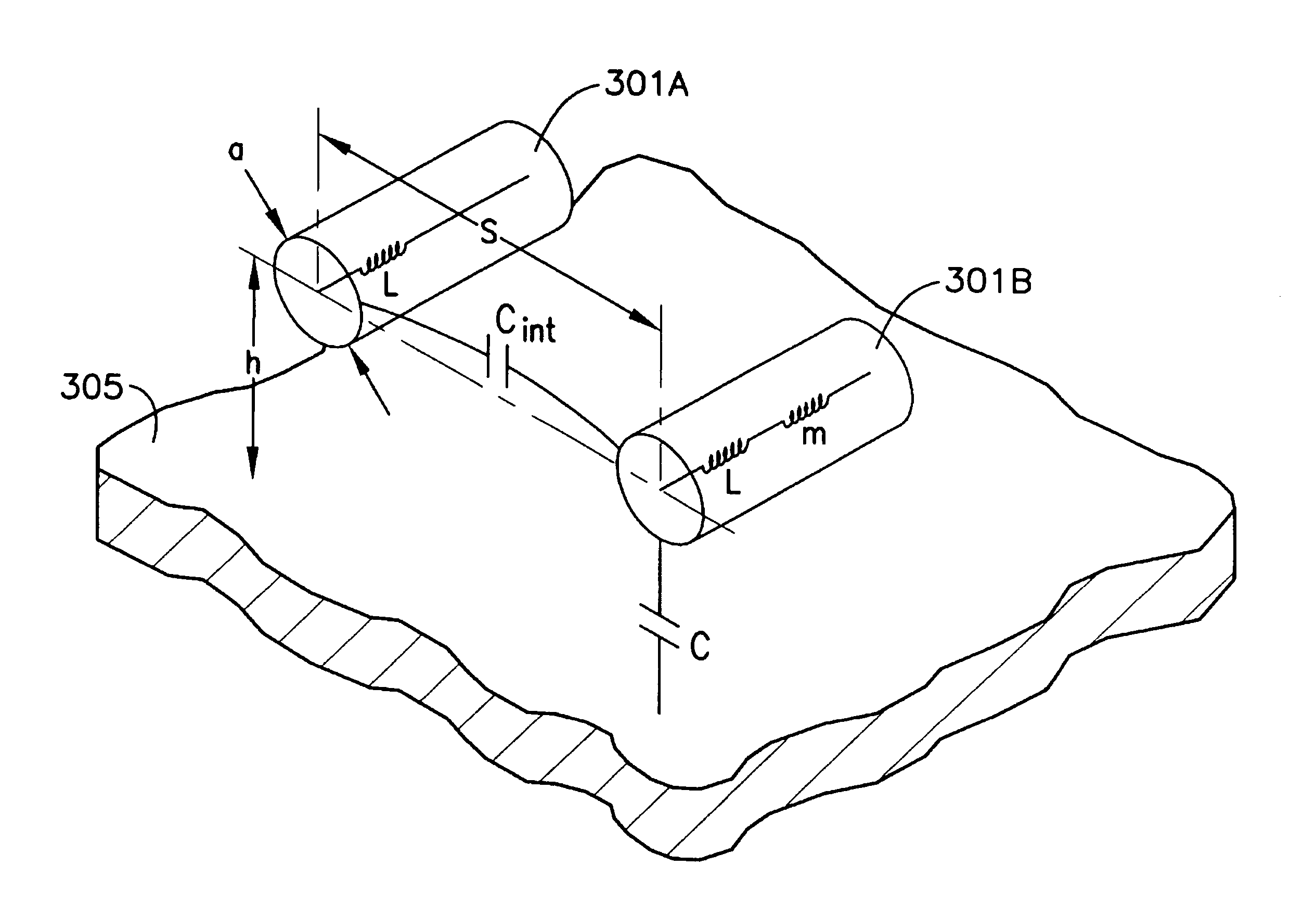 High permeability thin films and patterned thin films to reduce noise in high speed interconnections