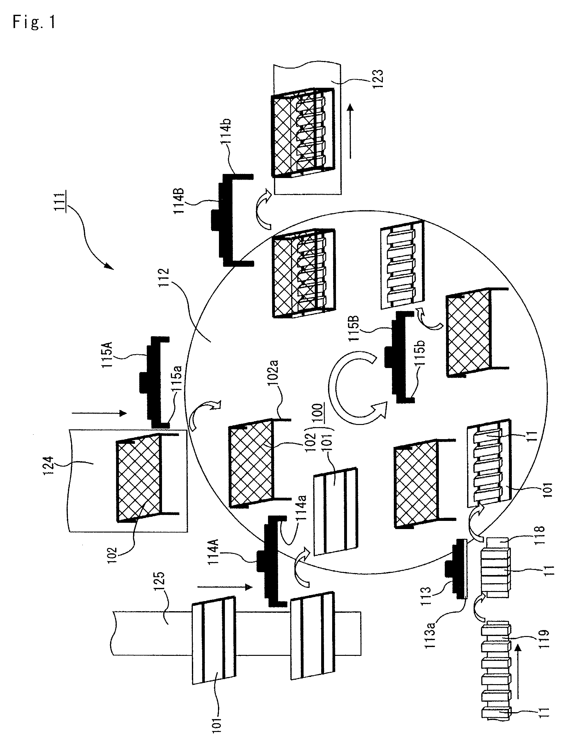 Degreasing jig assembling apparatus, degreasing jig disassembling apparatus, degreasing jig circulating apparatus, method for degreasing ceramic molded body, and method for manufacturing honeycomb structured body