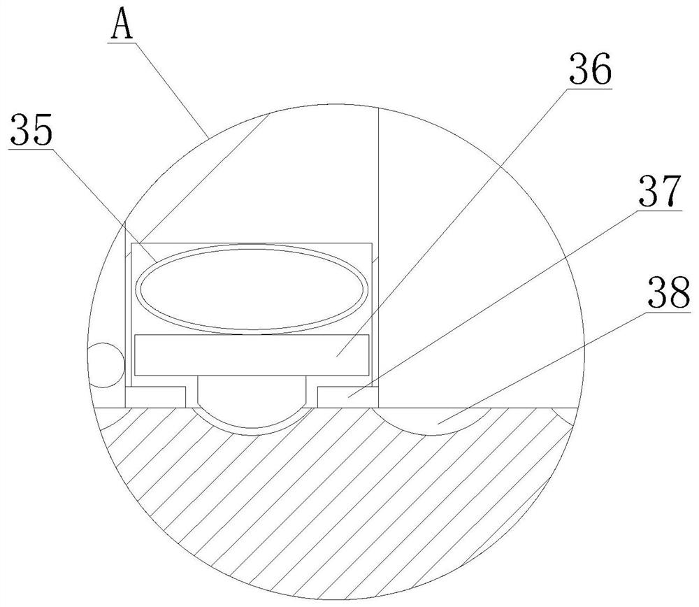 A water surface bridge pier column detection device