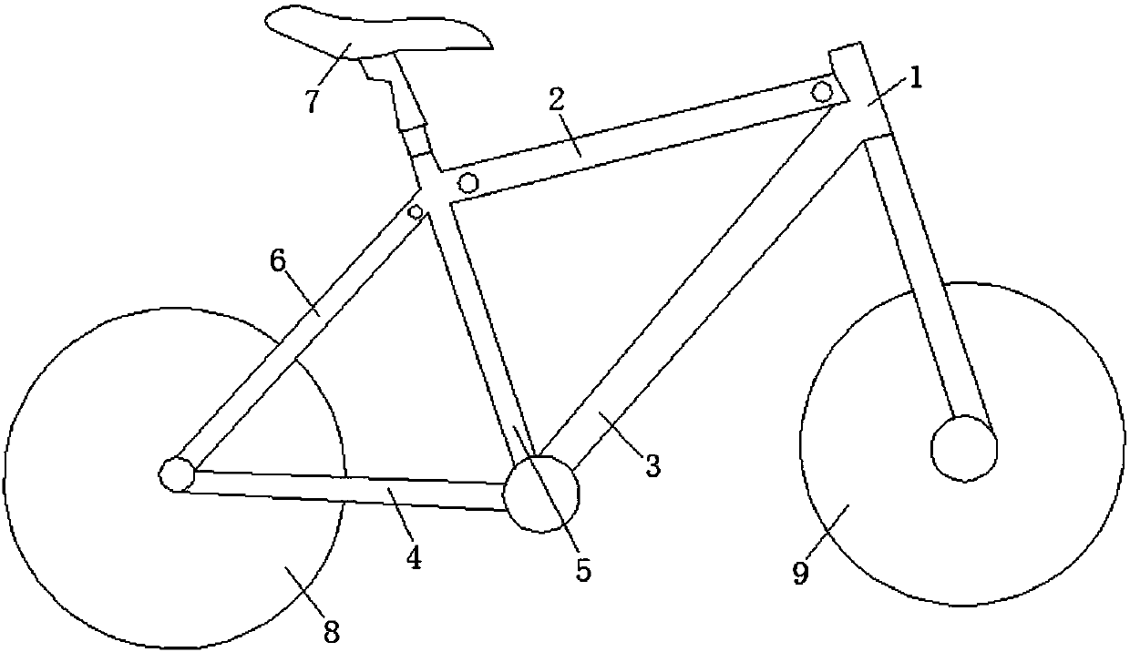 Intelligent shock absorbing bicycle