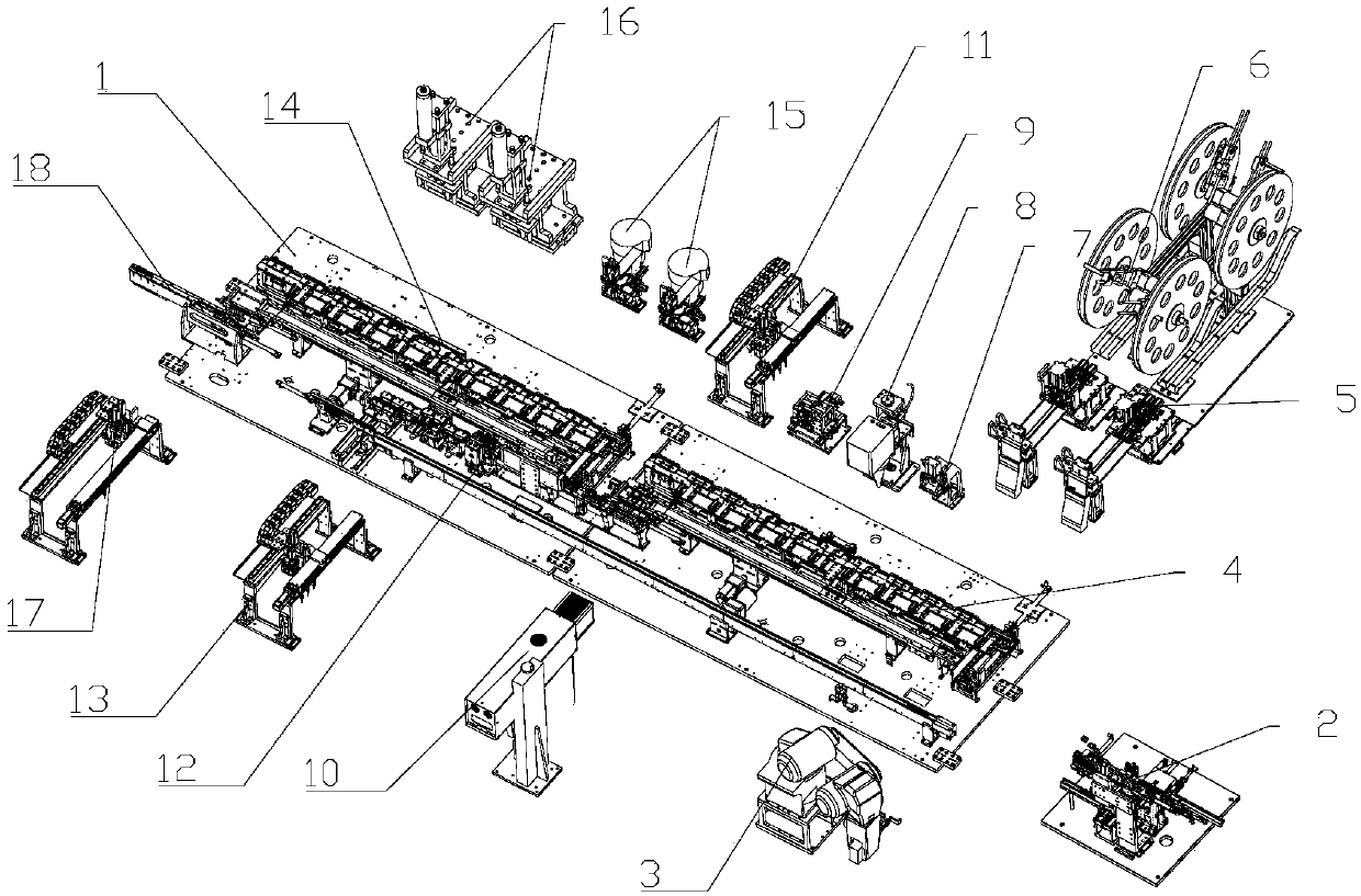 Automatic loading device and method for charging connector metal shell assembly