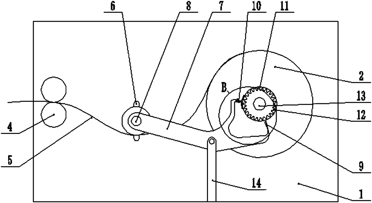 Small spray painting cloth unwinding mechanism and use method thereof