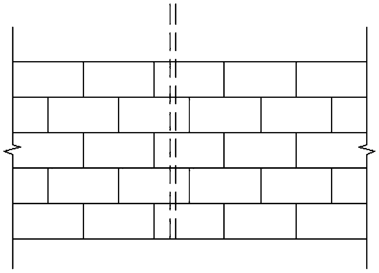 Construction method for synchronous construction of filling wall masonry and electrical line pipe pre-embedding