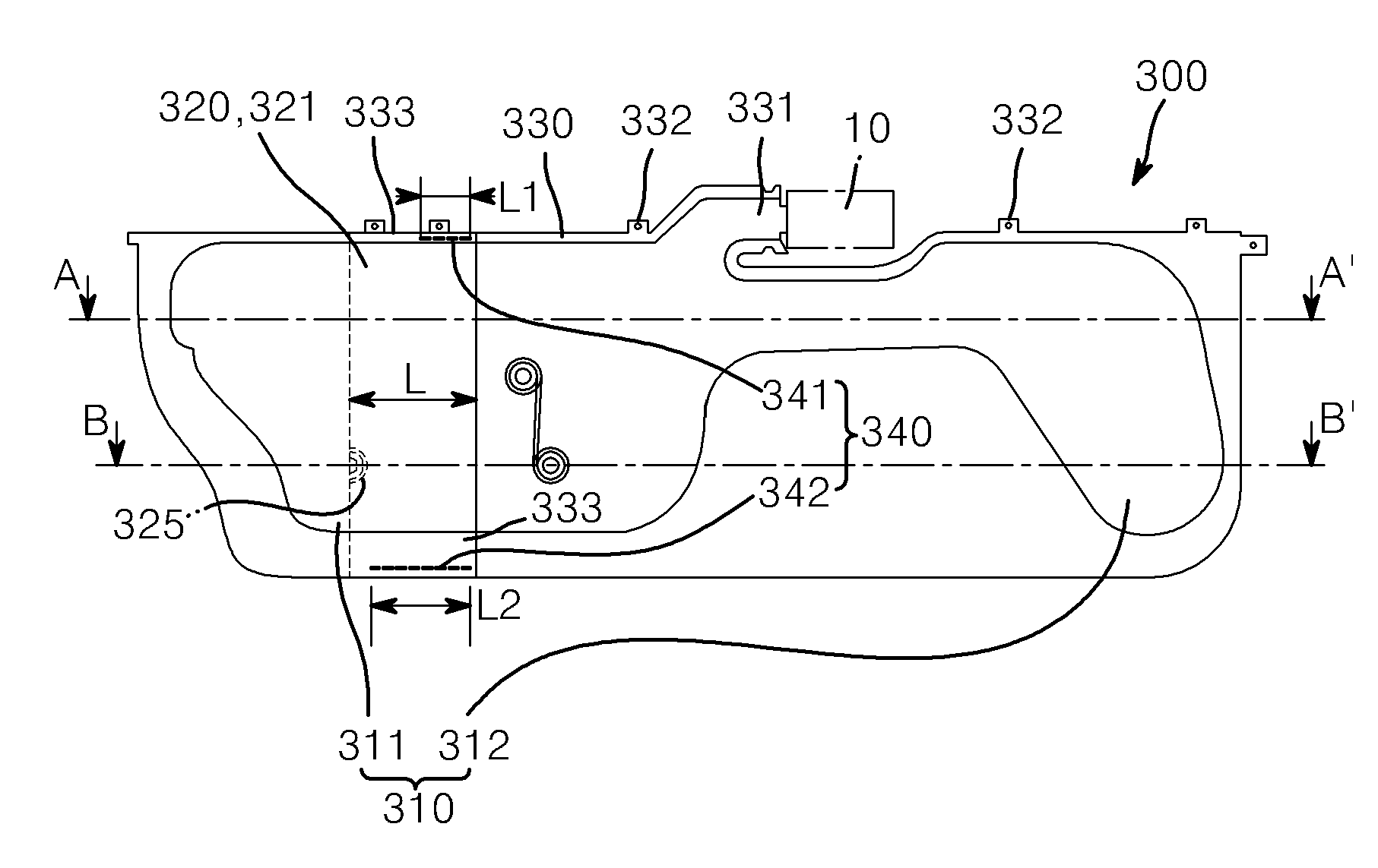 Cushion of curtain air bag device