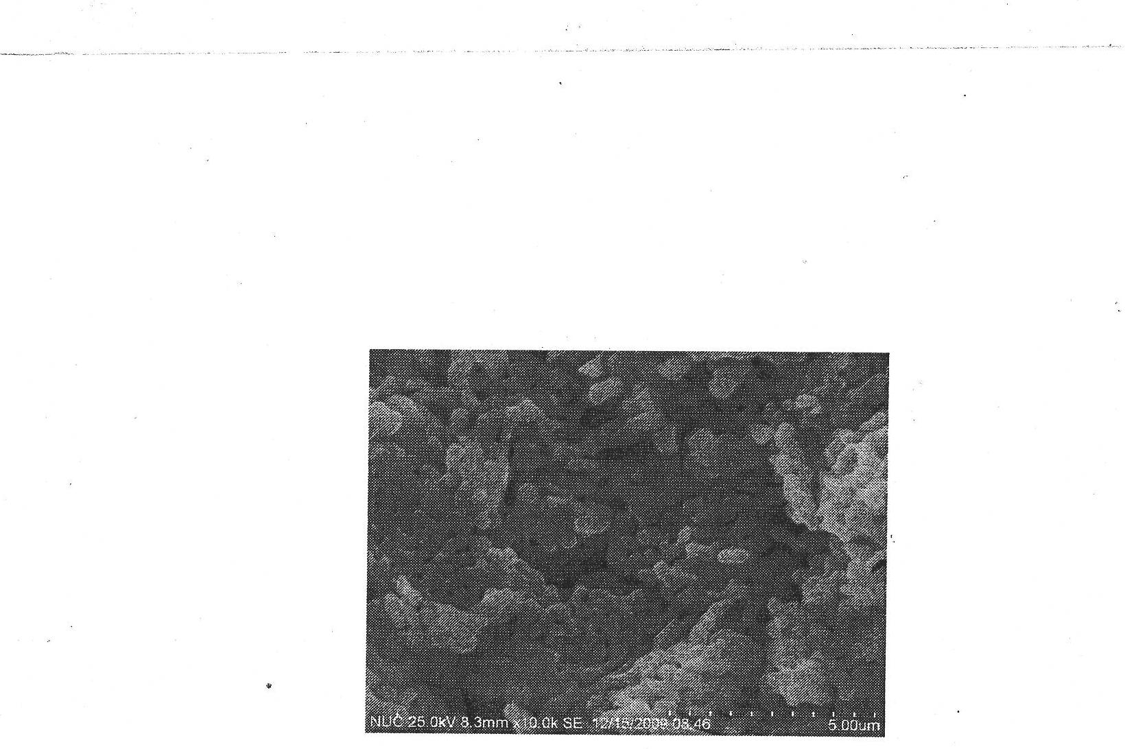 Method for preparing V2O5-adding NiCuZn ferrites