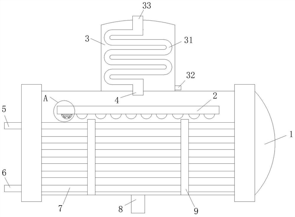 Liquid evaporator for air conditioner