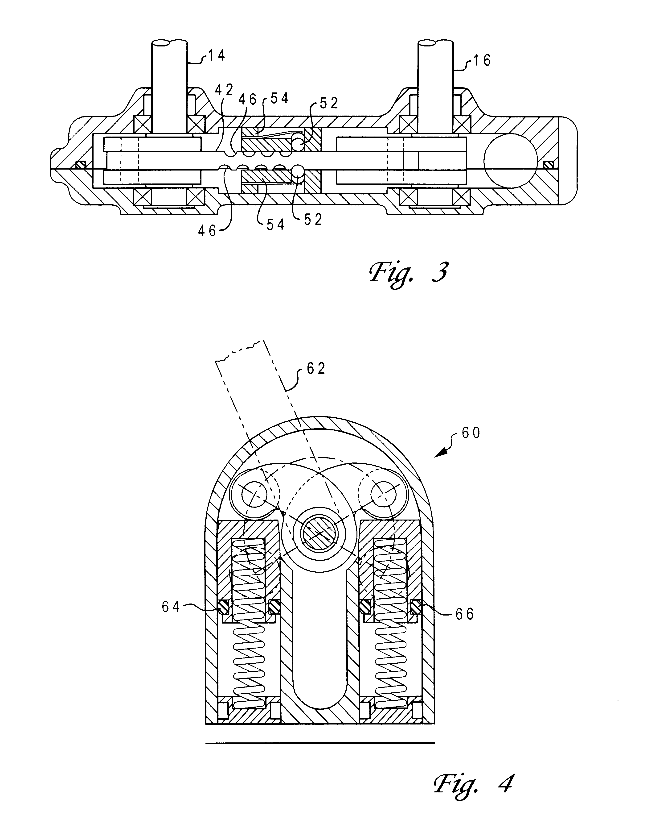 Compact hydraulically-operated derailleur shifting system for bicycles