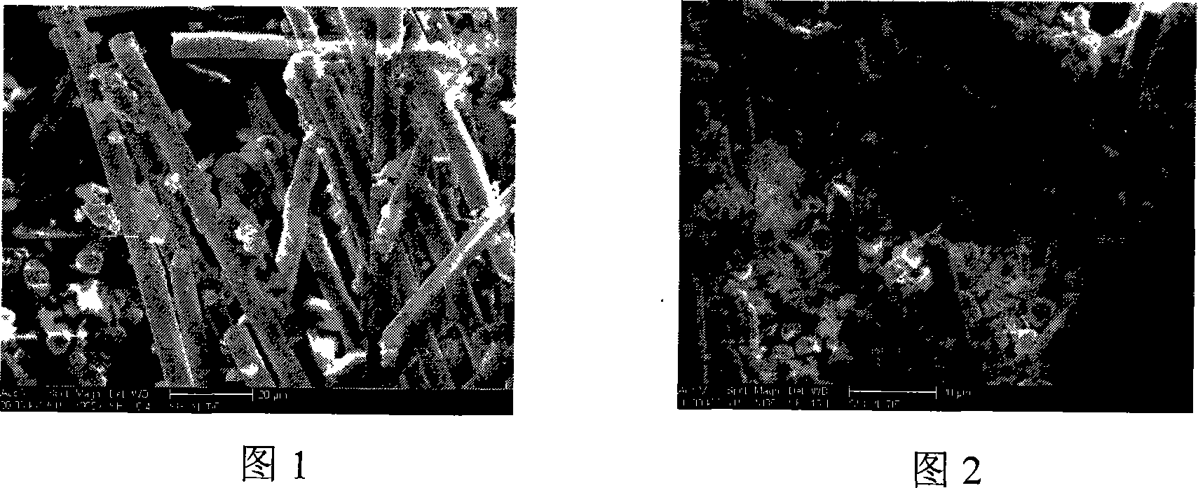 Fibre reinforcing zinc aluminum phosphate based composite material and method for manufacturing the same