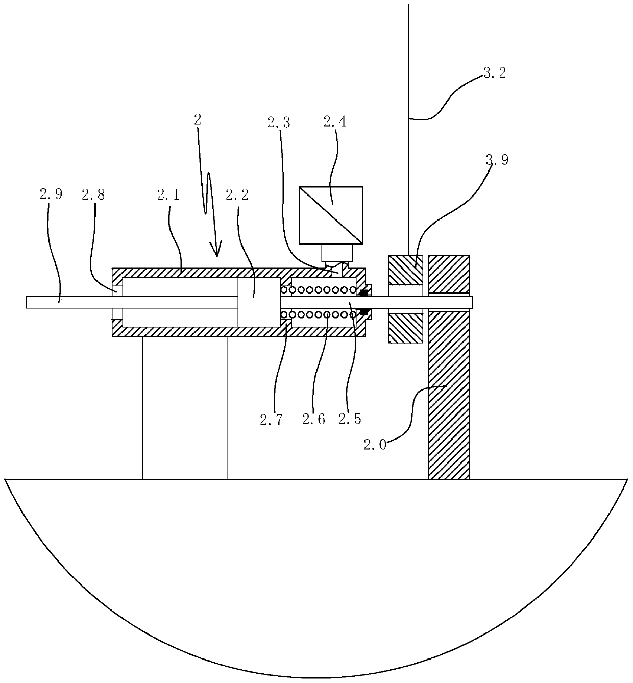 A preset marine oil pollution removal device