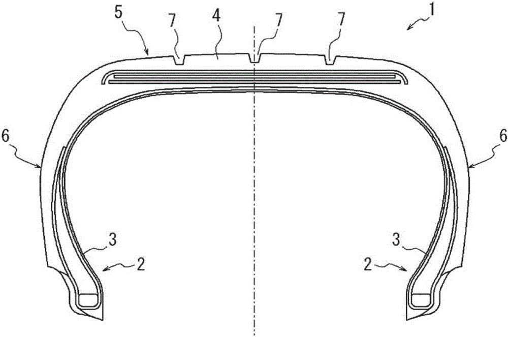 Pneumatic radial tire for use on passenger vehicle