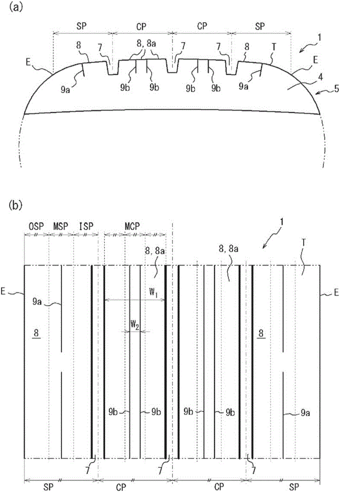 Pneumatic radial tire for use on passenger vehicle