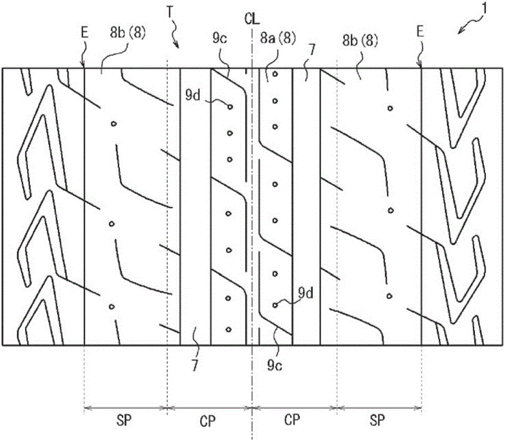 Pneumatic radial tire for use on passenger vehicle