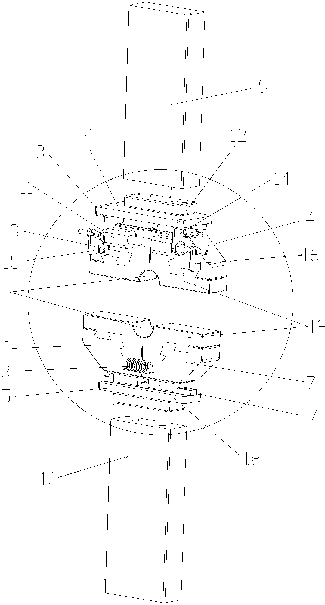 Locking clamping device