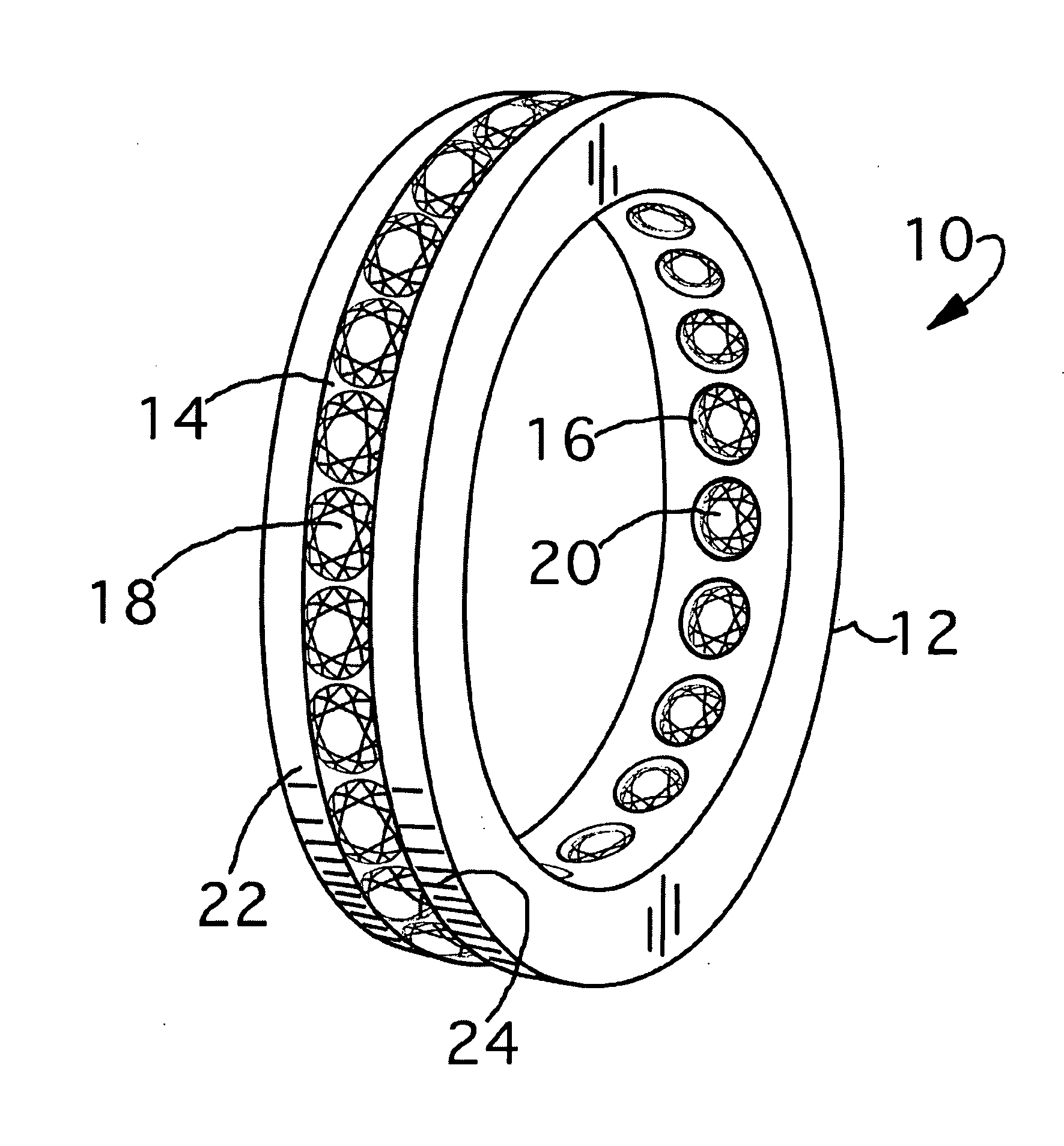 Jewelry with Plural Gemstones Exhibiting Sequentially Variegated Light Reflectance