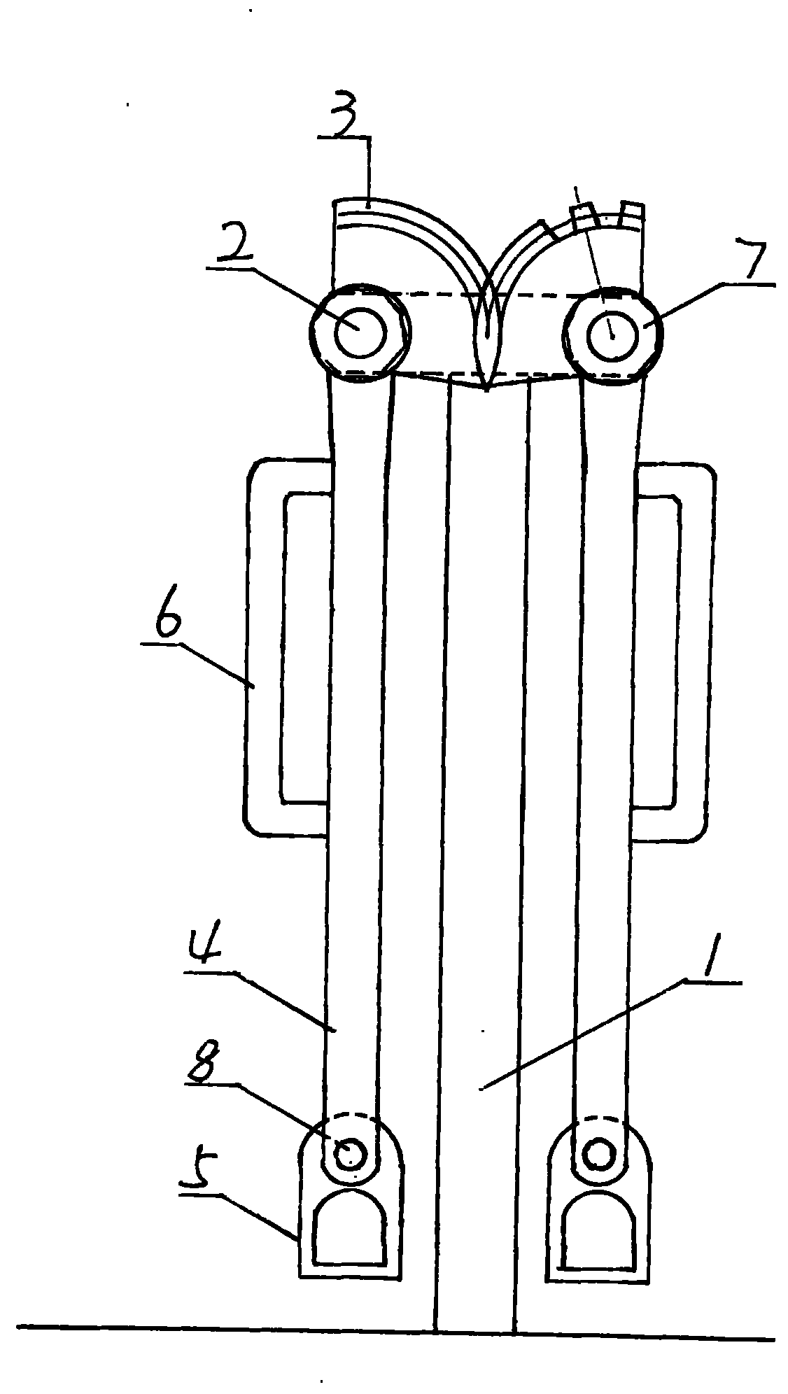 Leg crossing device