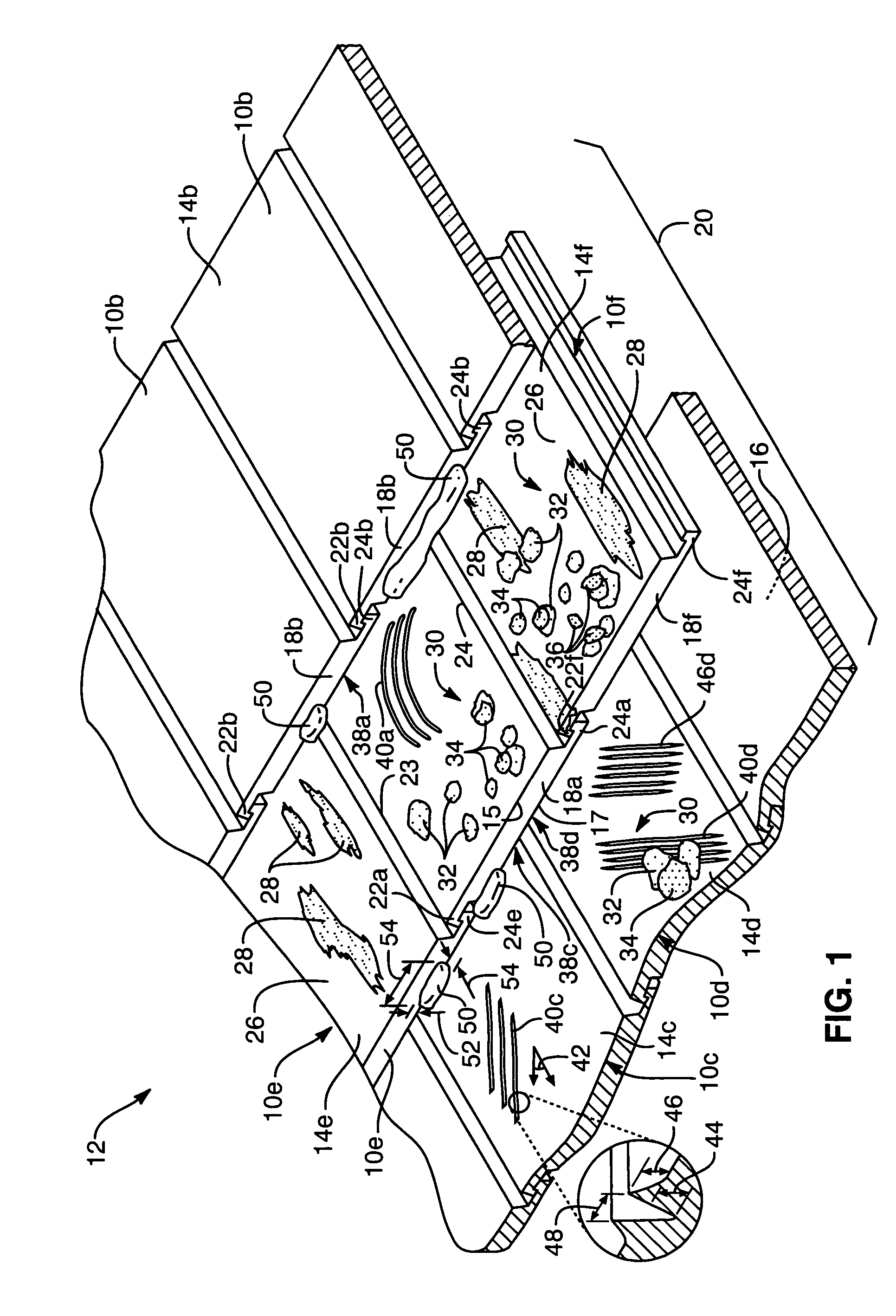 Aged roofing tile system