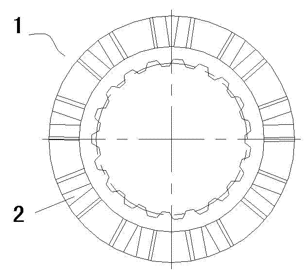 Forming and milling process of automotive differential clutch engagement sleeve