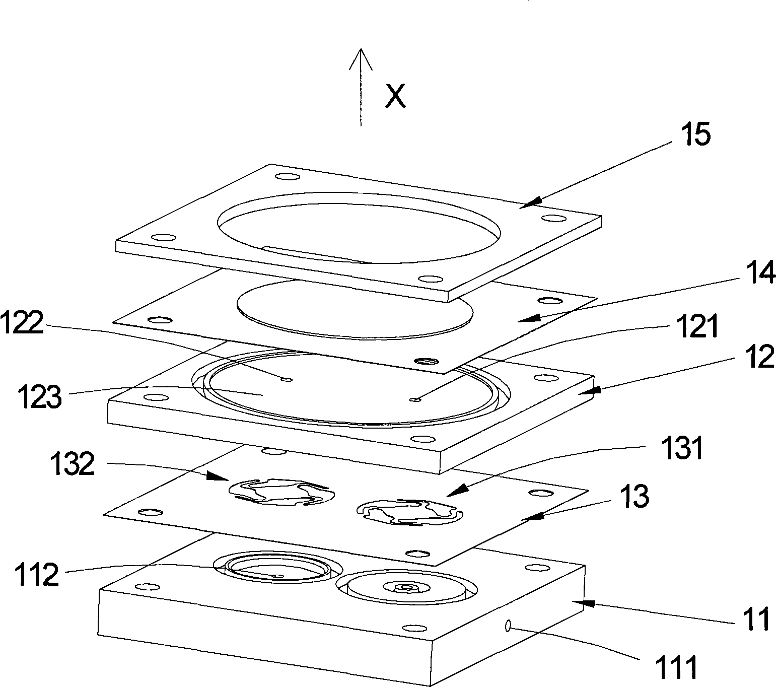 Manufacturing method of multi-flow passage fluid conveying device