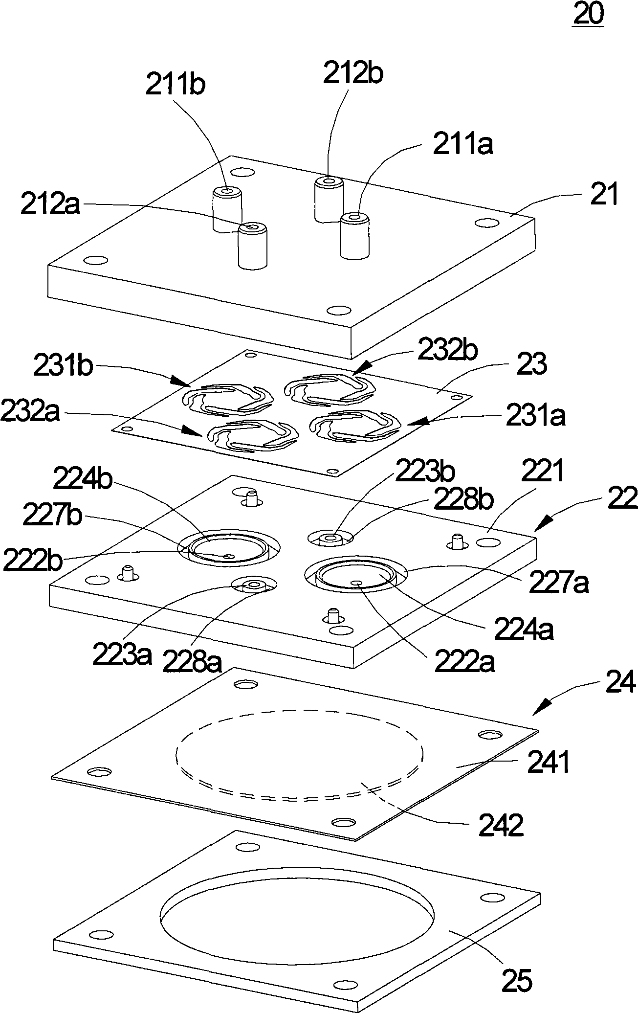 Manufacturing method of multi-flow passage fluid conveying device