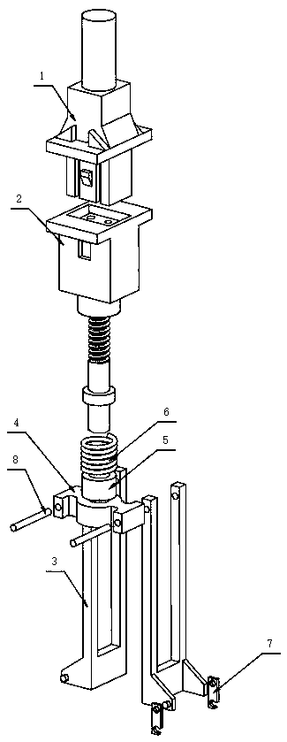 Anti-falling data line connector for high-speed data collection equipment