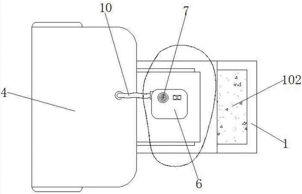 Patient wound anti-bleeding alarm device for burn department