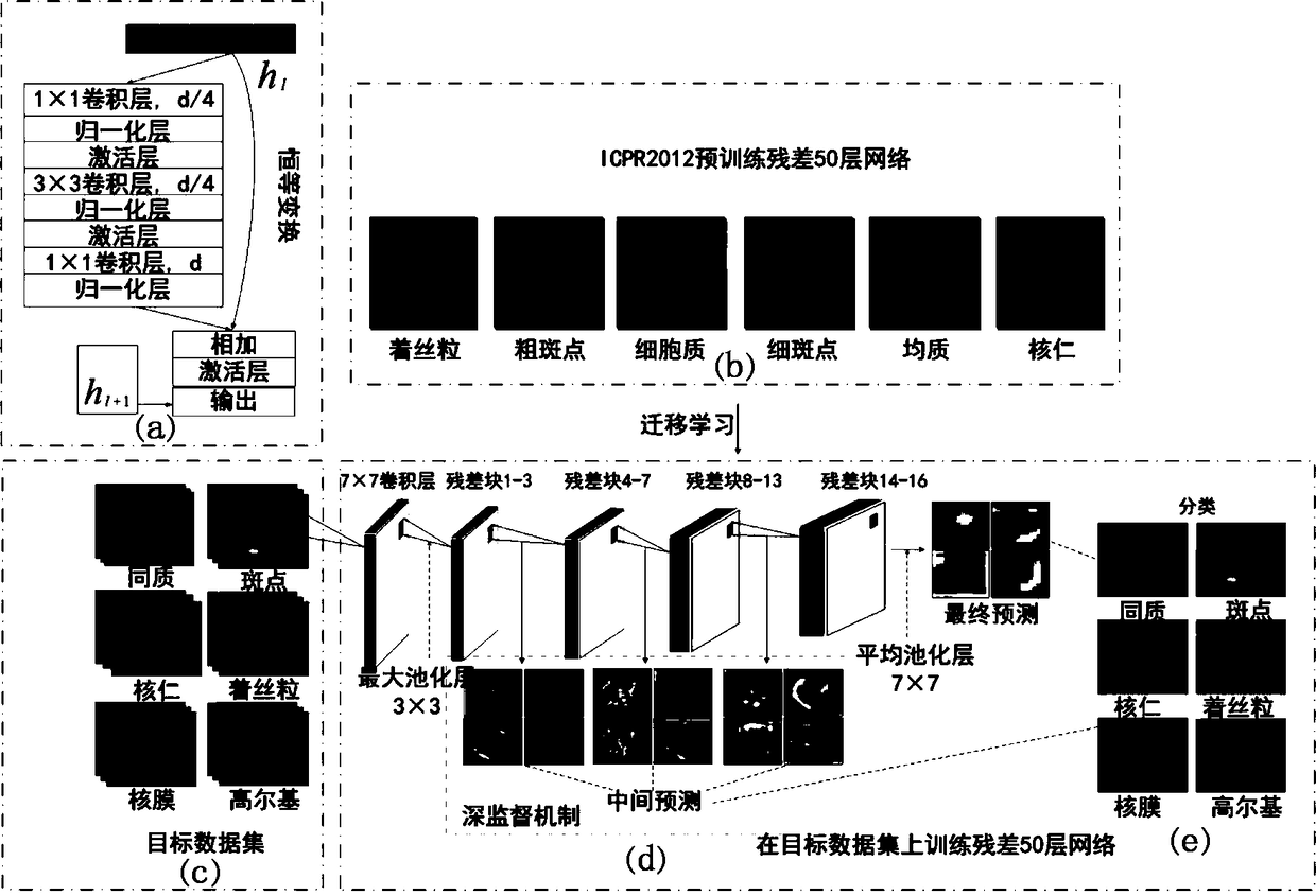 Cell classification method and system based on deep residual network