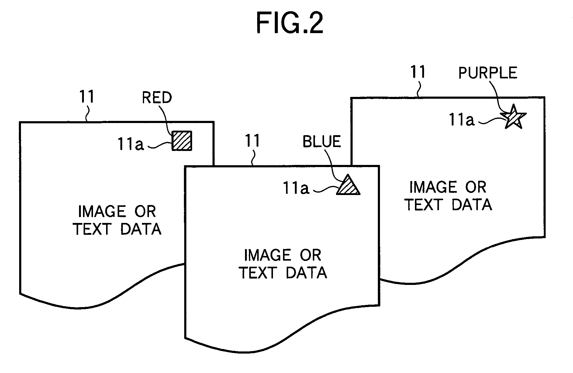 Image input and output apparatus selecting processing according to colored pattern