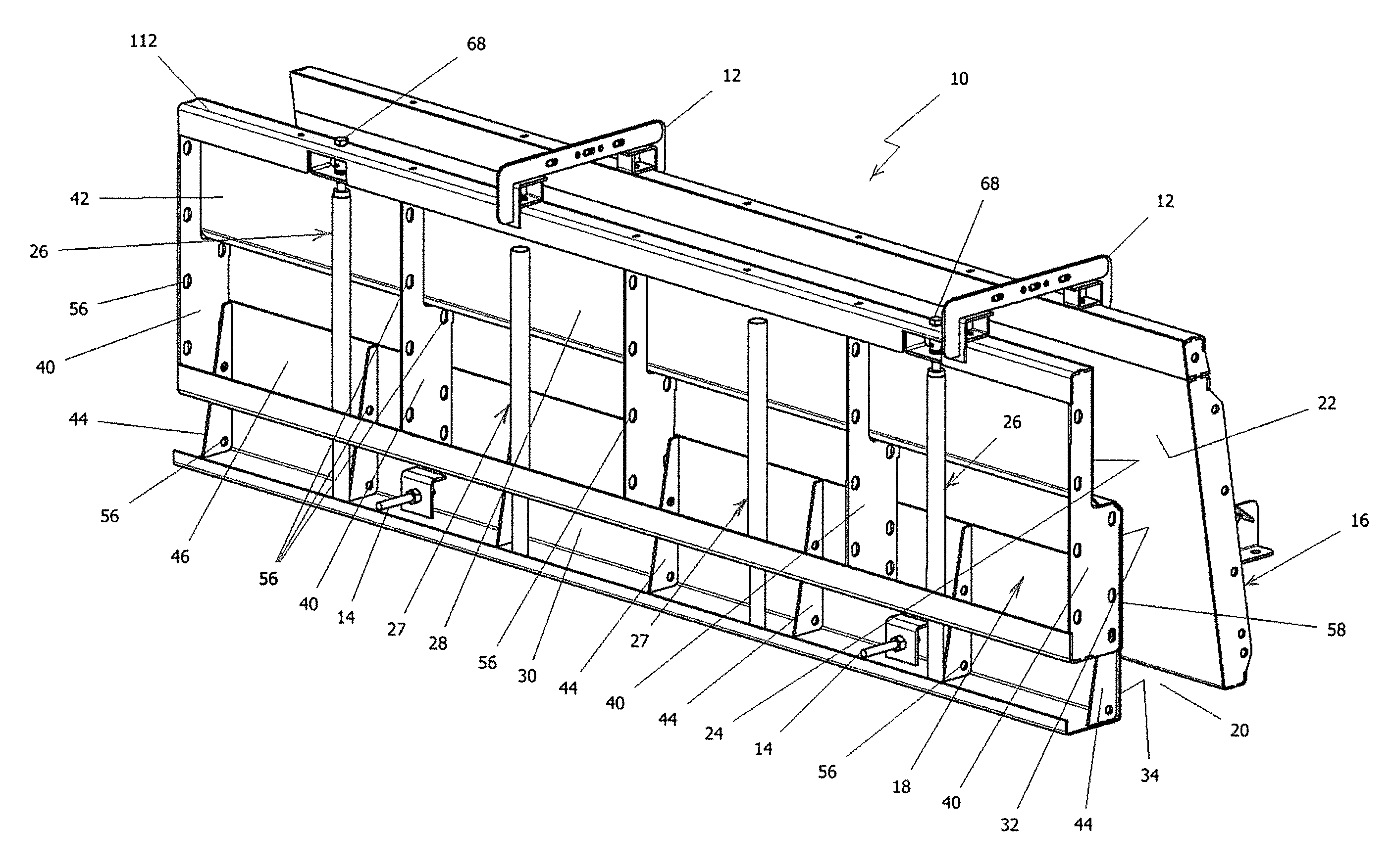 Height adjustable concrete form assembly