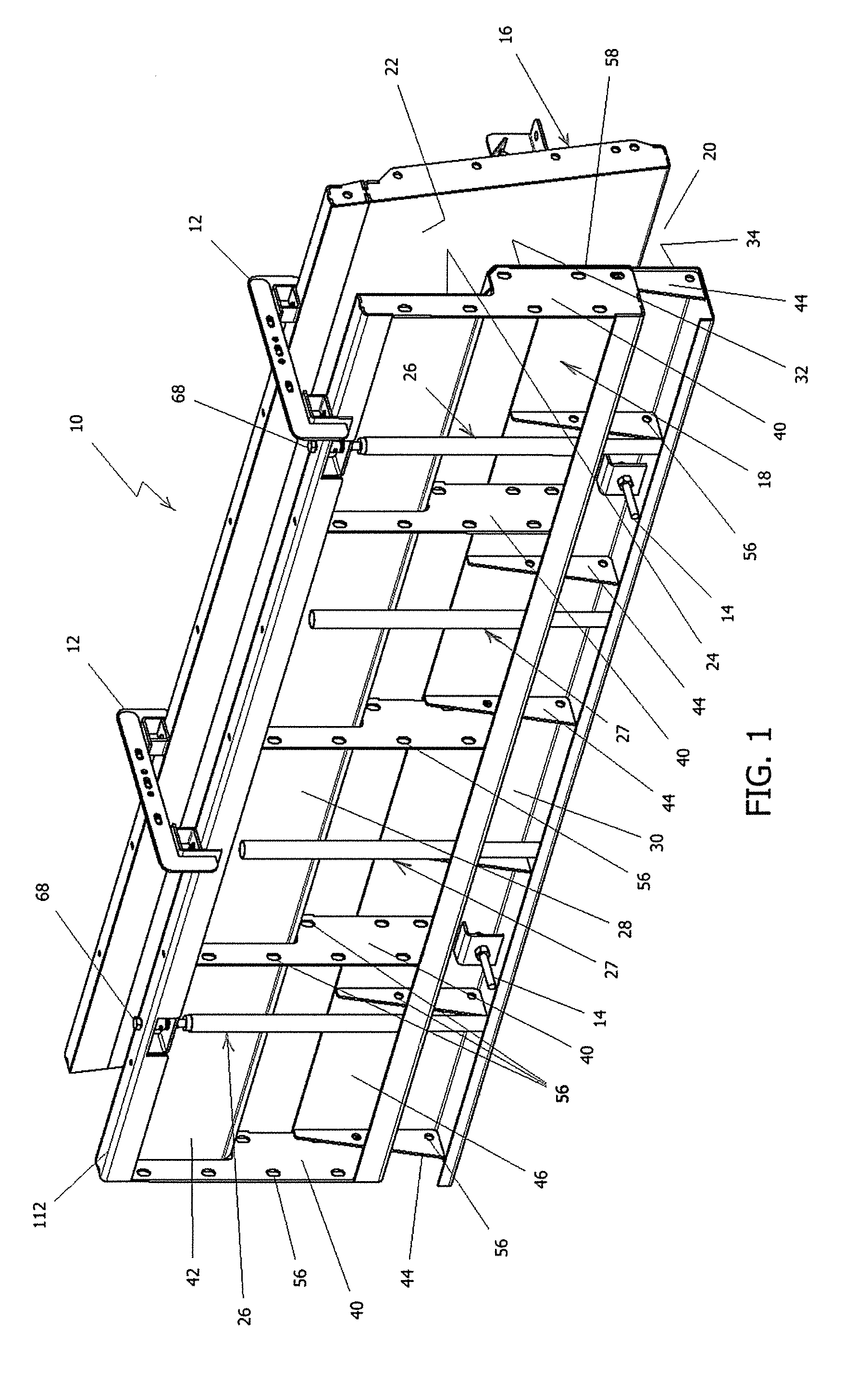 Height adjustable concrete form assembly