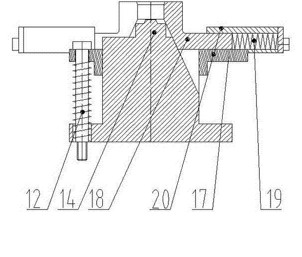 Hot-extrusion production line of prestressed anchorage device clamping piece