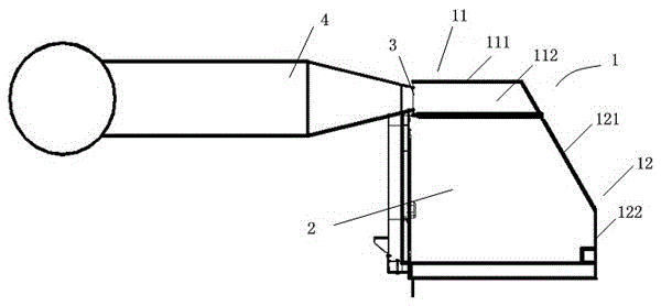 Dust collection cover for furnace door