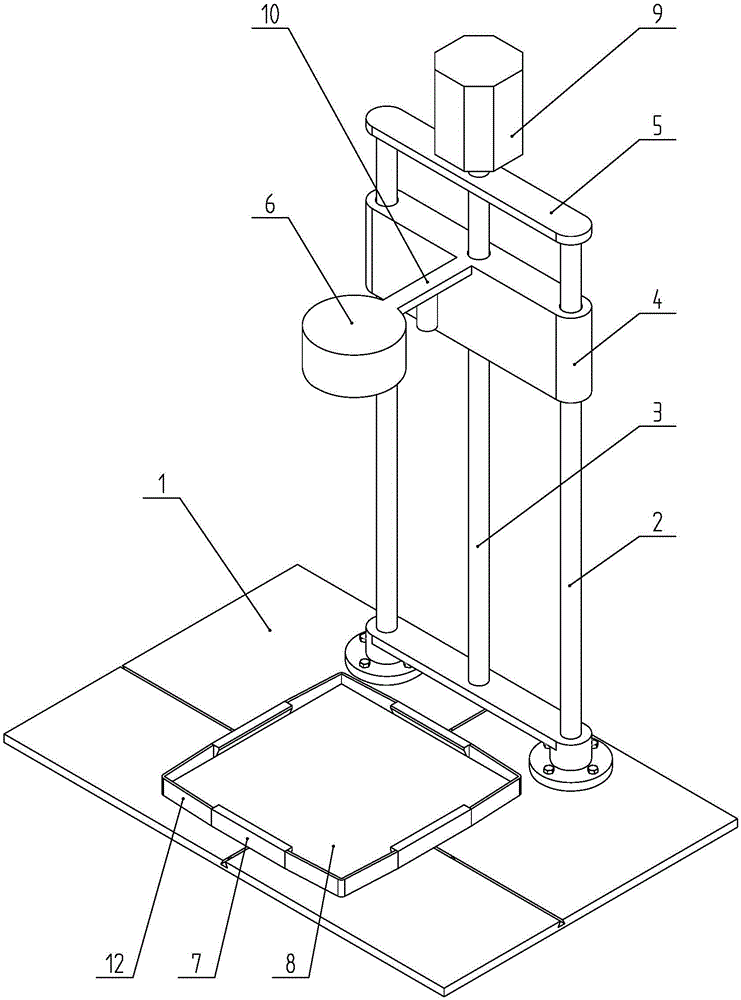 Impact test machine with steel ball self-reset function