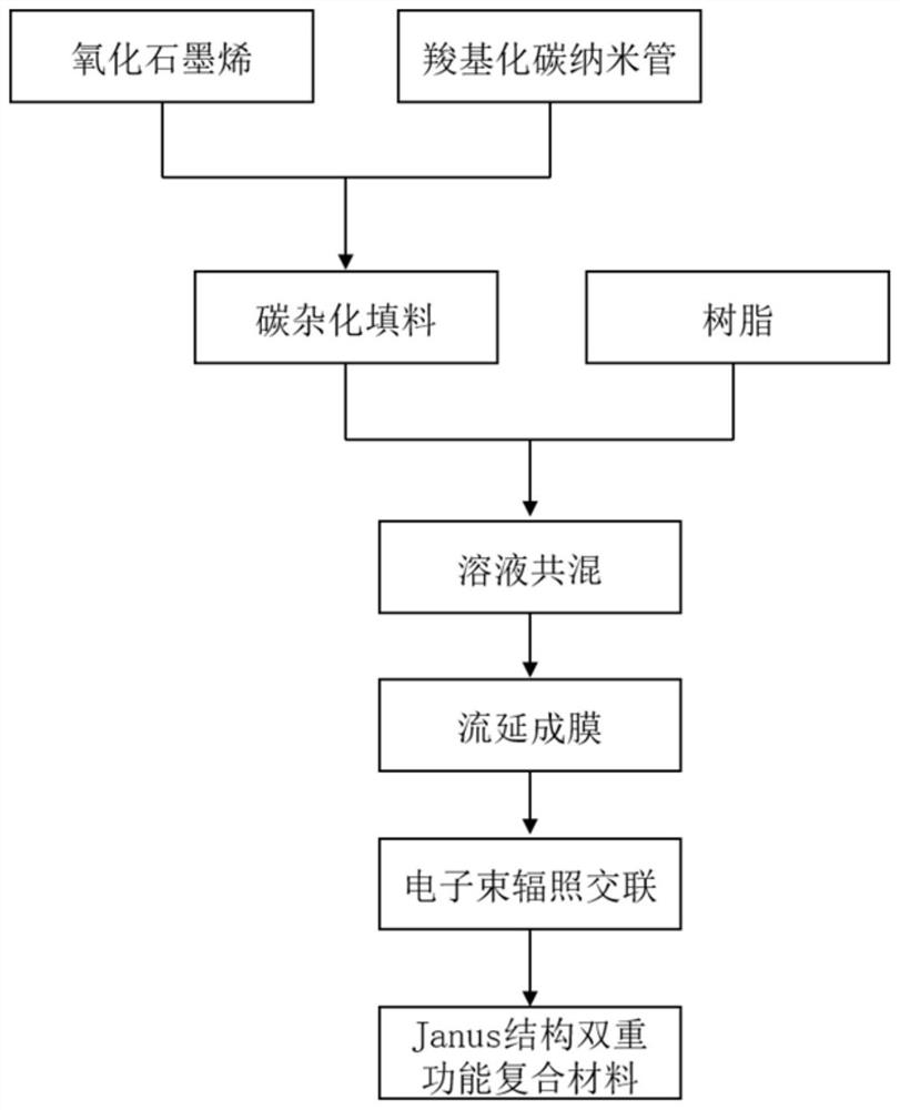 A kind of dual functional layer polymer composite material and preparation method thereof