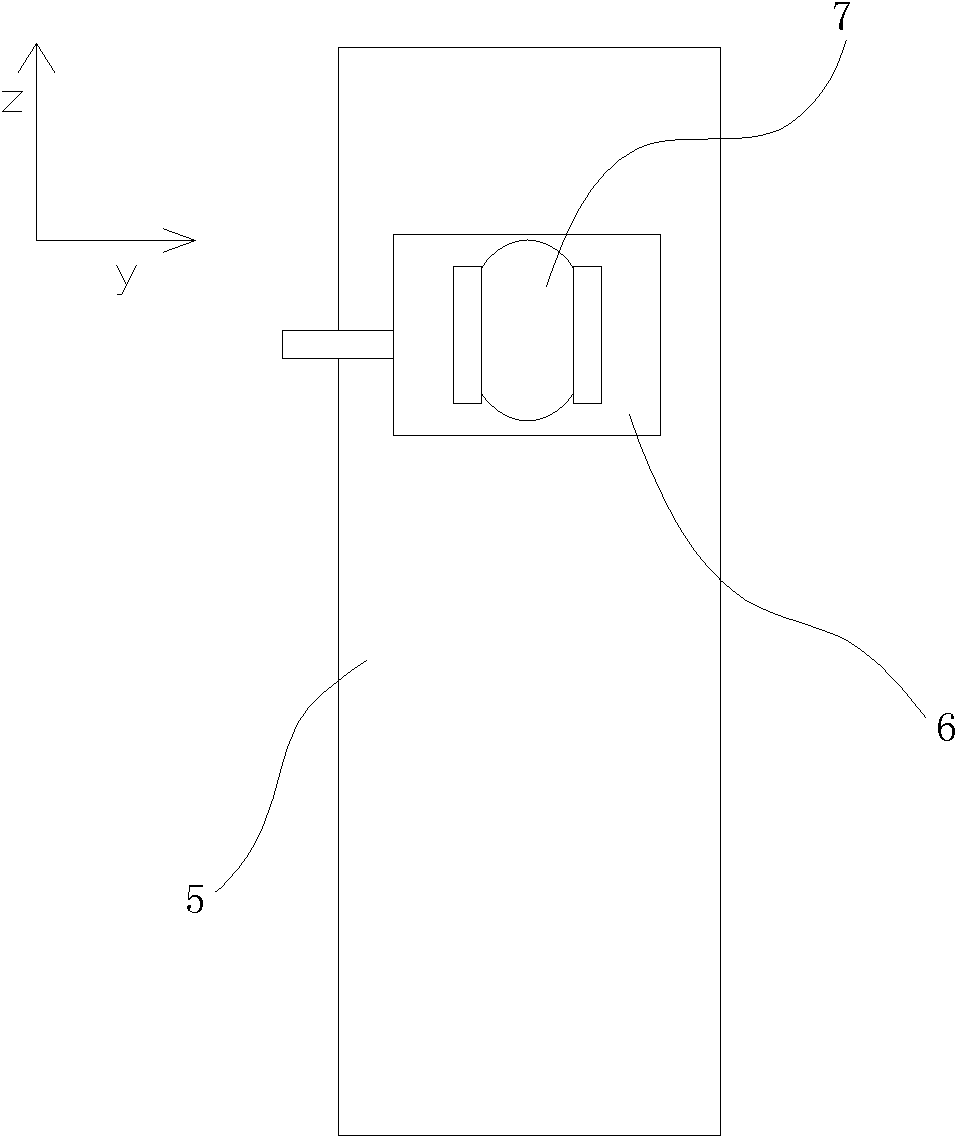 Device for measuring vertical divergence angle of high-power laser diode array