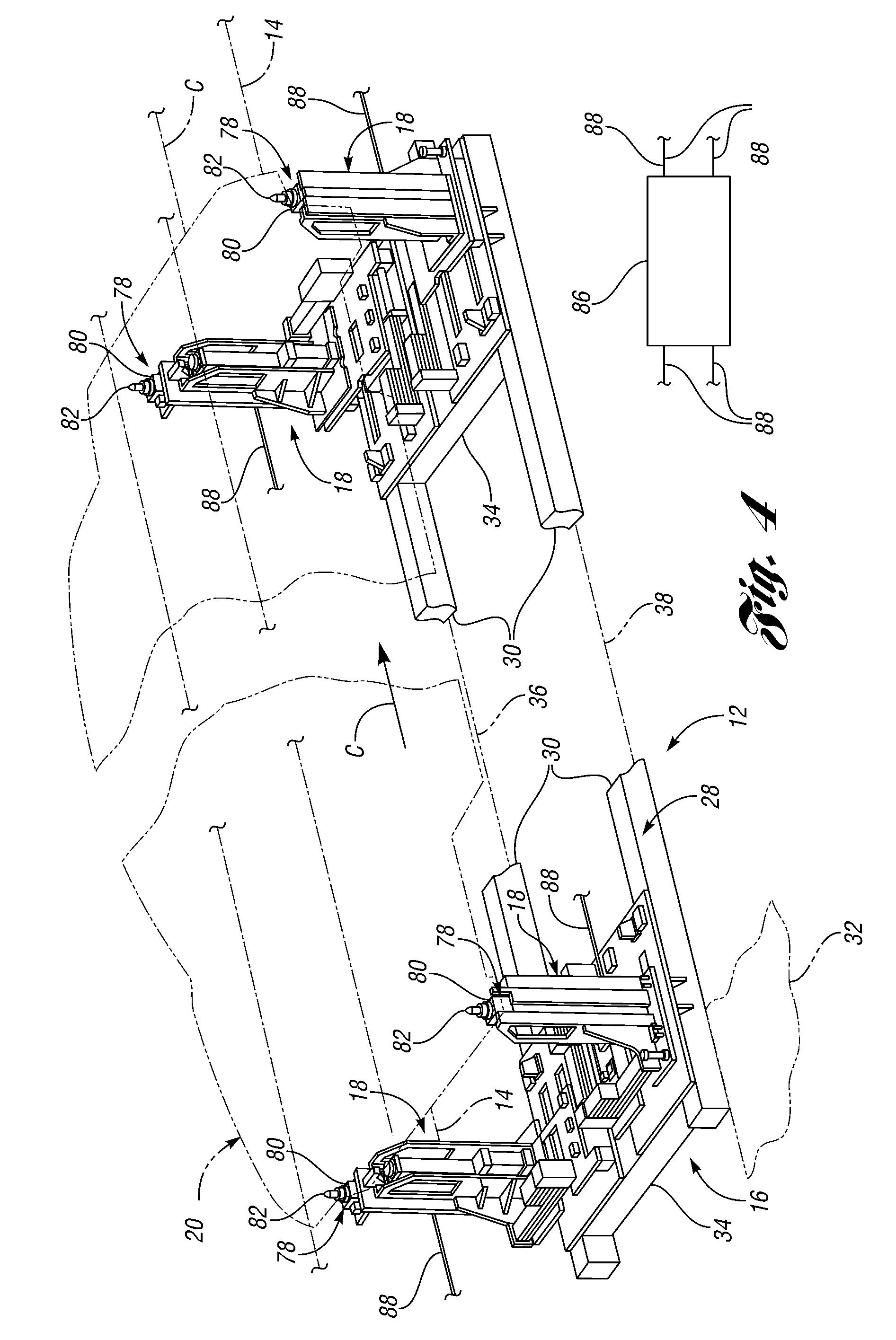 Assembly line vehicle body positioning