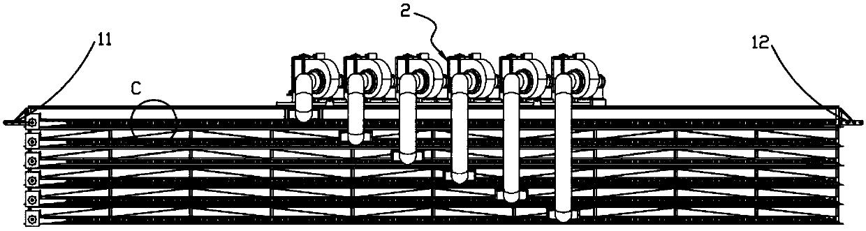 A continuous automatic drying and curing device