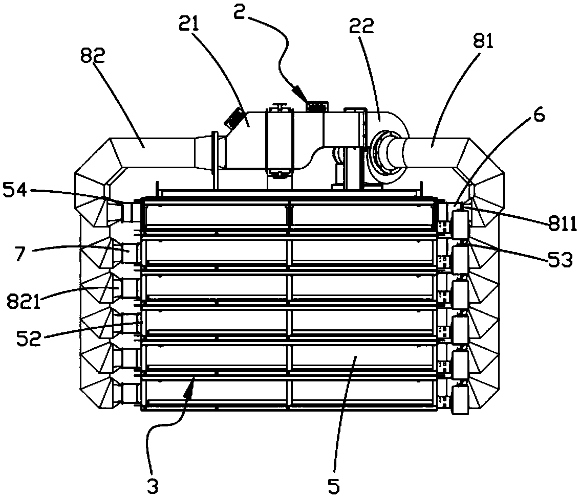 A continuous automatic drying and curing device