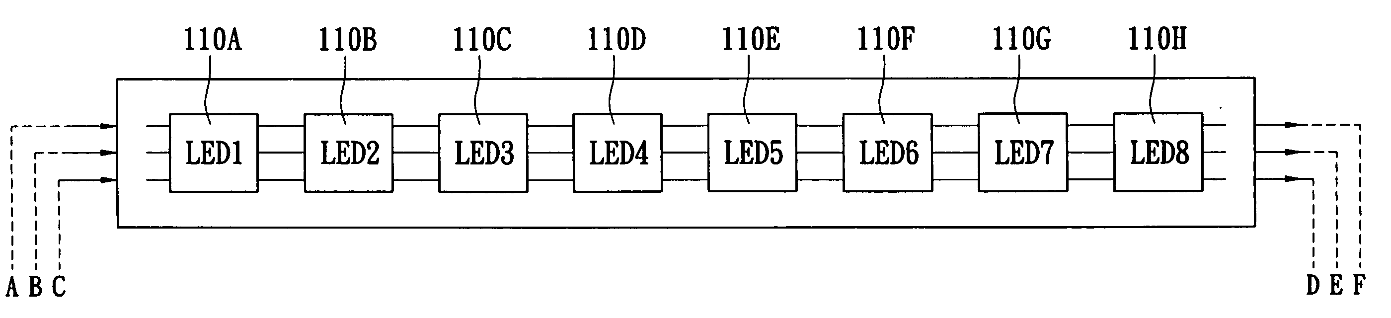 White light LED assembly