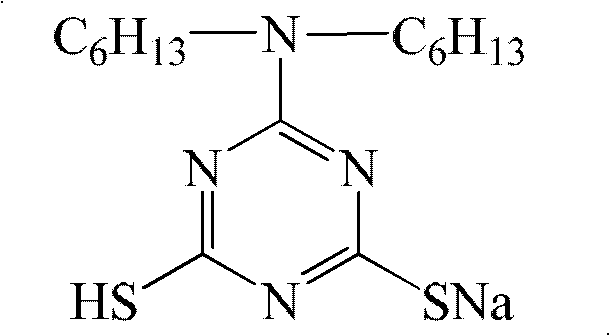 Method for preparing composite nano film on metal surface