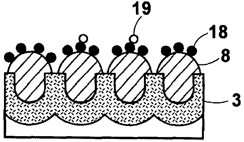 Microstructure for use in Raman spectrometry and production process for the microstructure