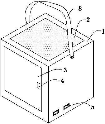 Portable refrigerated cabinet for fruit and vegetable food safety monitoring